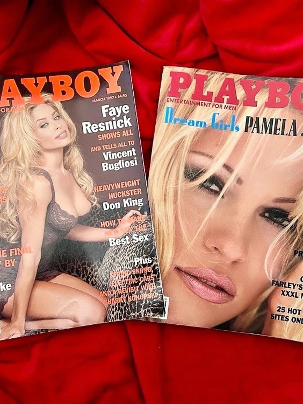 (2) Magazines with Faye Resnick & Pamela Anderson/JennyMcCarthy